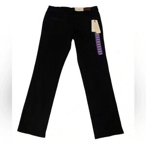 Parasuco 2016 Mid Rise  Straight Leg Stretchy Black Size 14